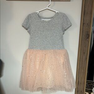 Gray and Peach Kids Dress